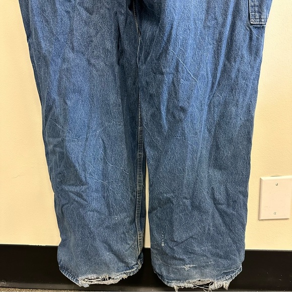 Dickies Blue Denim Carpenter Bib Overalls 42 x 32 - Picture 11 of 16